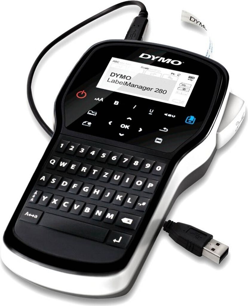 DYMO LabelManager ™ 280 QWERTZ Kitcase, QWERTZ, D1, Zdjęcie produktu 
