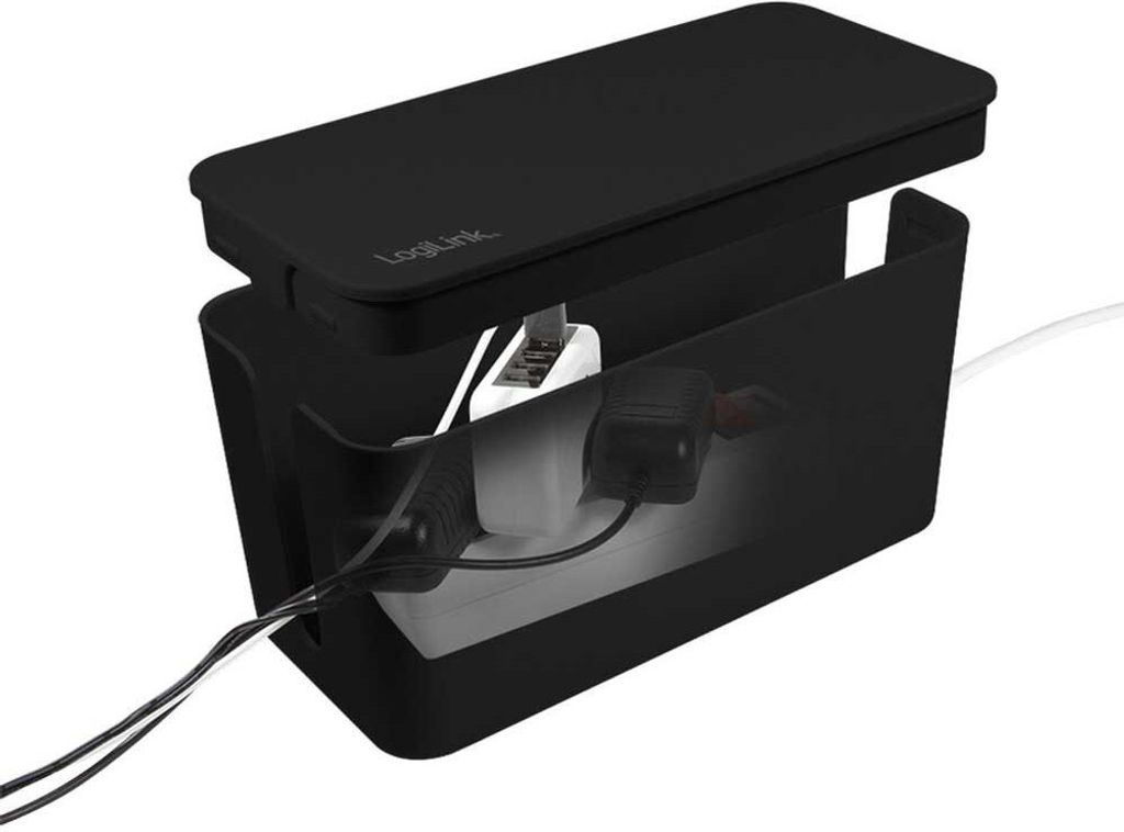 LogiLink Kabelbox - Kabelmanagement-Box - Schwarz Produktbild 7