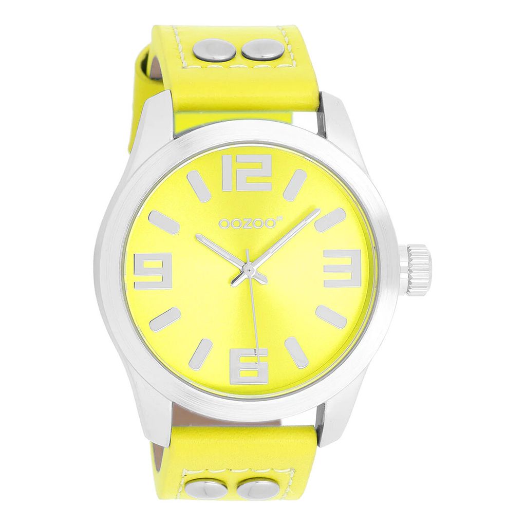 Oozoo Damen Metallarmband Uhr Junior gelb schimmernd Analog Produktbild 