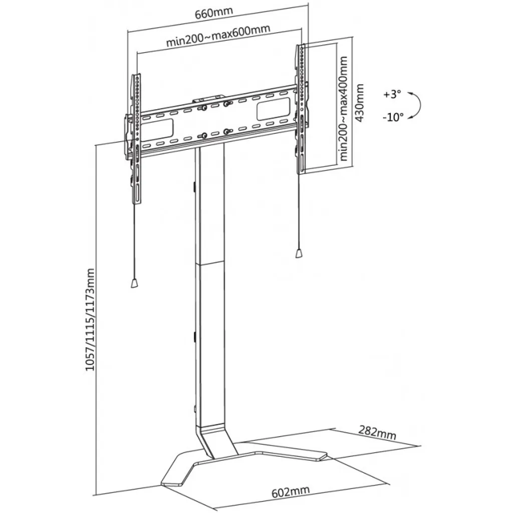 Reflecta TV Stand 80 Super Slim : Support Écran Ultra Plat Fixation Murale - 5