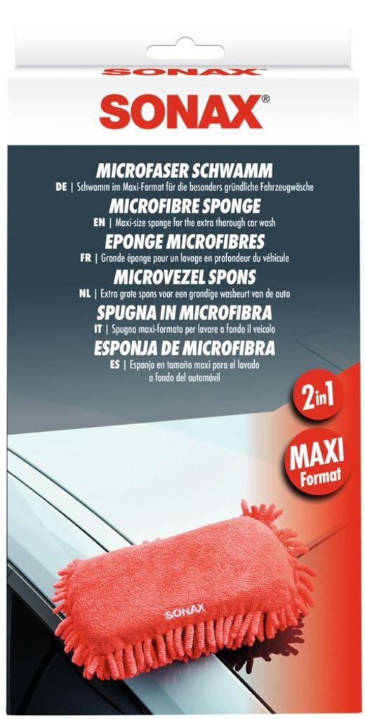 Sonax 04281000, Rot, Rechteckig, Mikrofaser, Auto, Produktbild 