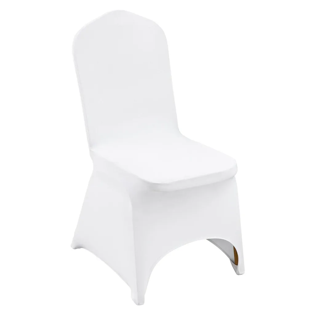 Housses de Chaise Extensibles Blanches 100 Unités - Anti-Pli et Pro