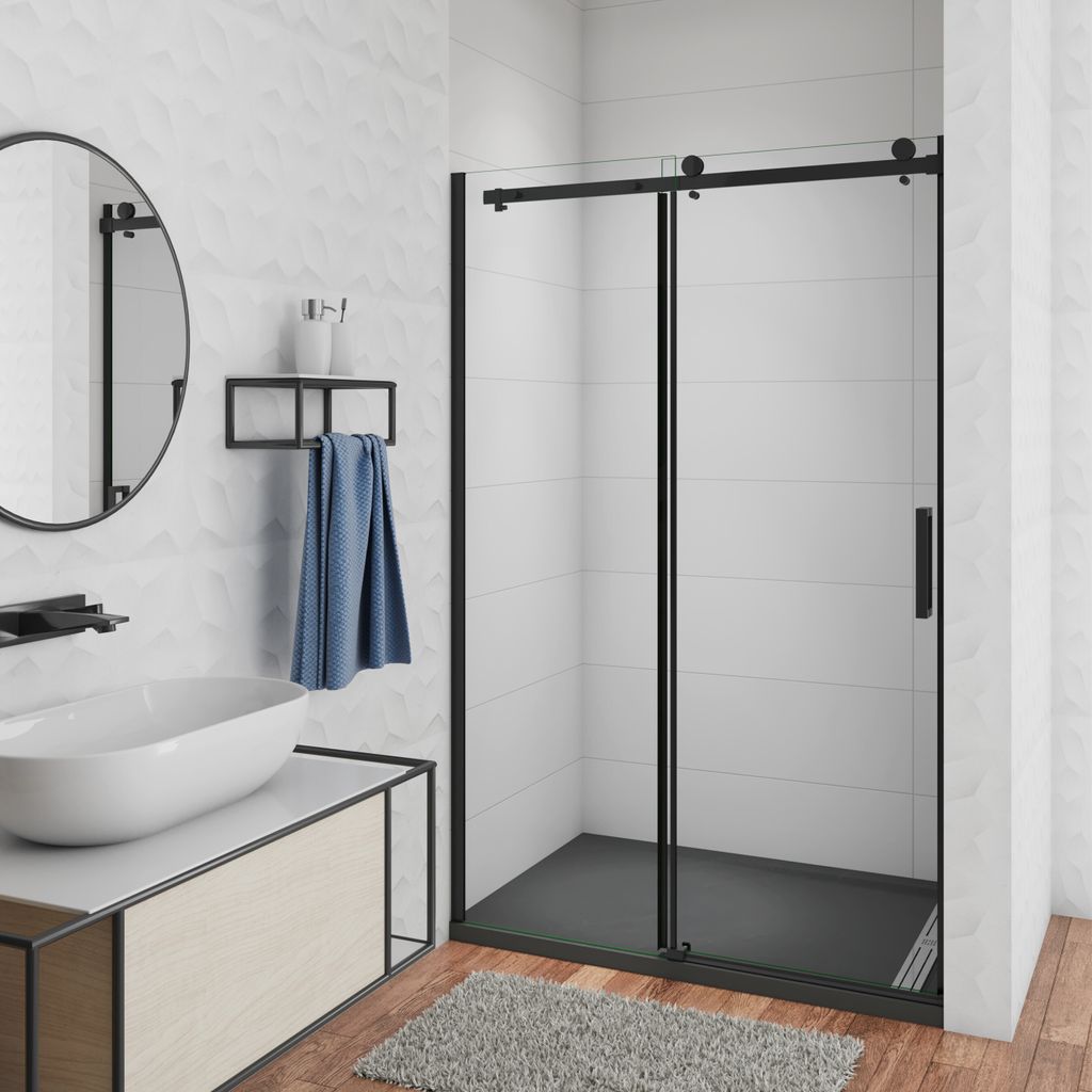 140X200cm Duschkabine Duschabtrennung Dusche Schiebetür 8mm Produktbild 