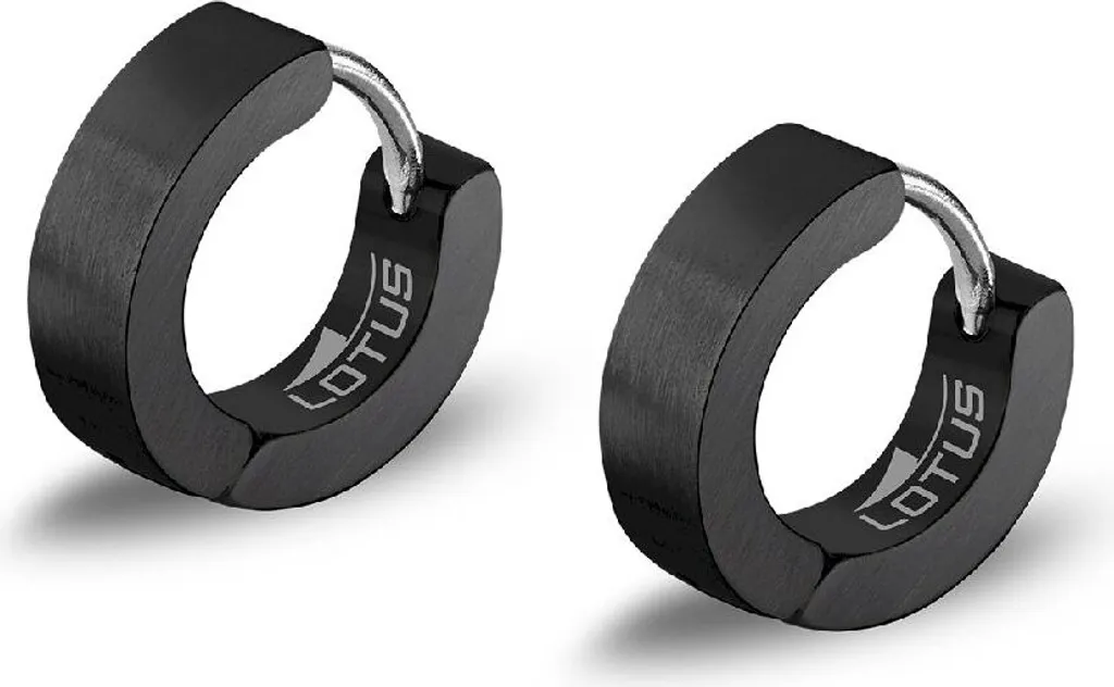 Bracelet Lotus Jewels LS2160-4/5 en Acier Inoxydable et Cuir Noir Chic