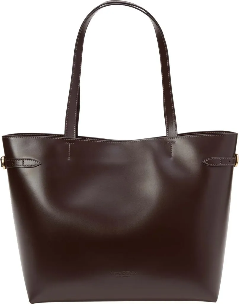 Marc O'Polo Tara Shopper Dark Earth - Sac à main élégant marron foncé