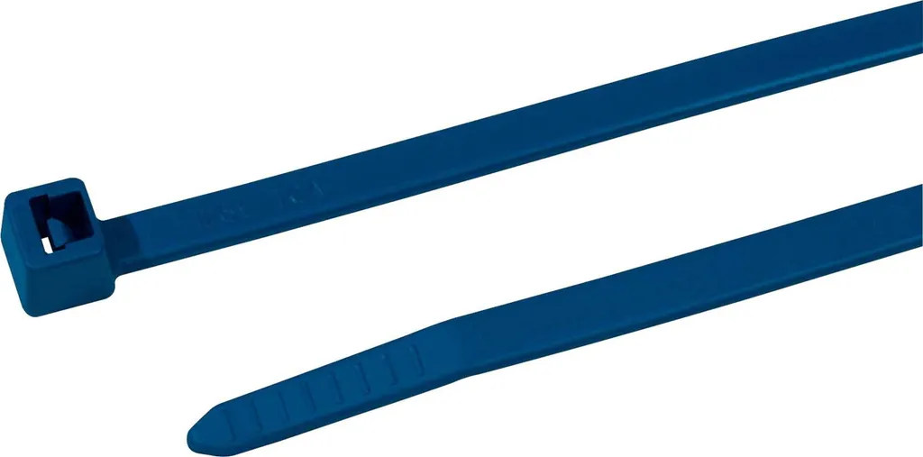 Collier de Serrage 111-00829 en Polyamide Bleu avec Particules Métal