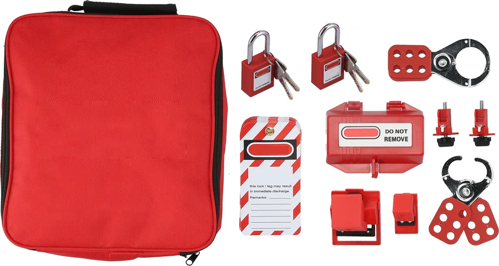 Kit LOTO de verrouillage disjoncteur avec sacoche de rangement compacte