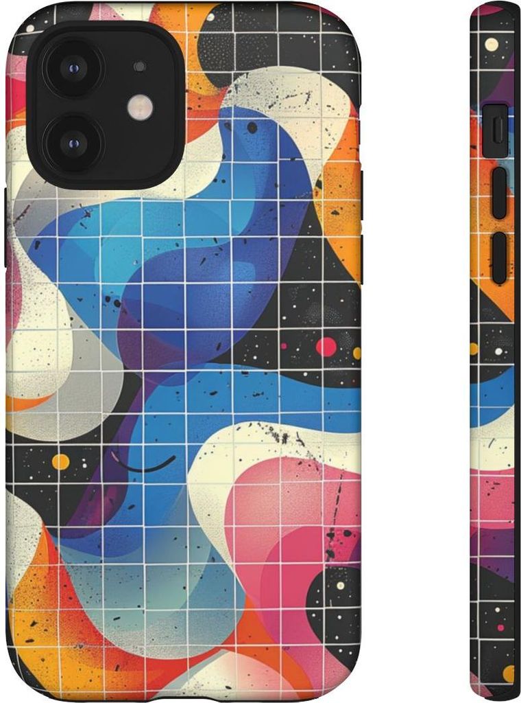 Buntes Wellenmuster – Hülle Kompatibel mit iPhone 12