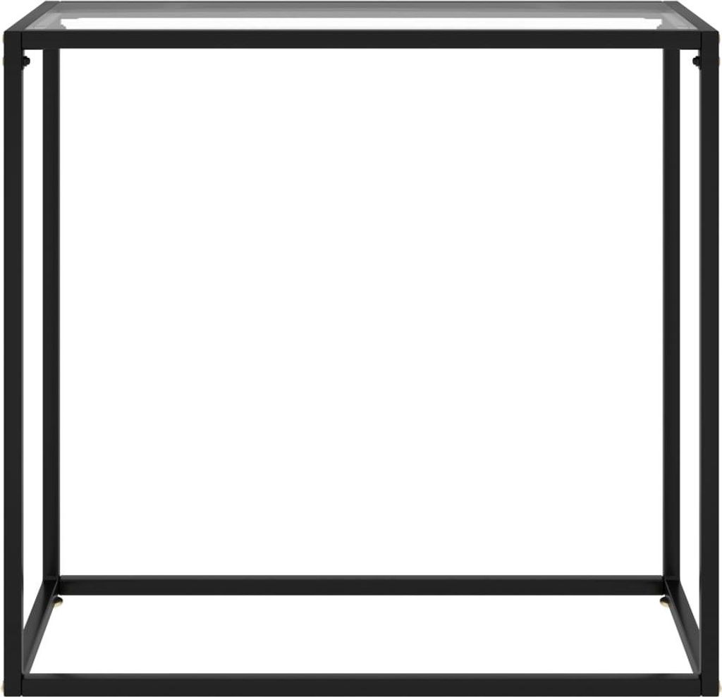 vidaXL Konsolentisch Transparent 80x35x75 cm Hartglas Produktbild 