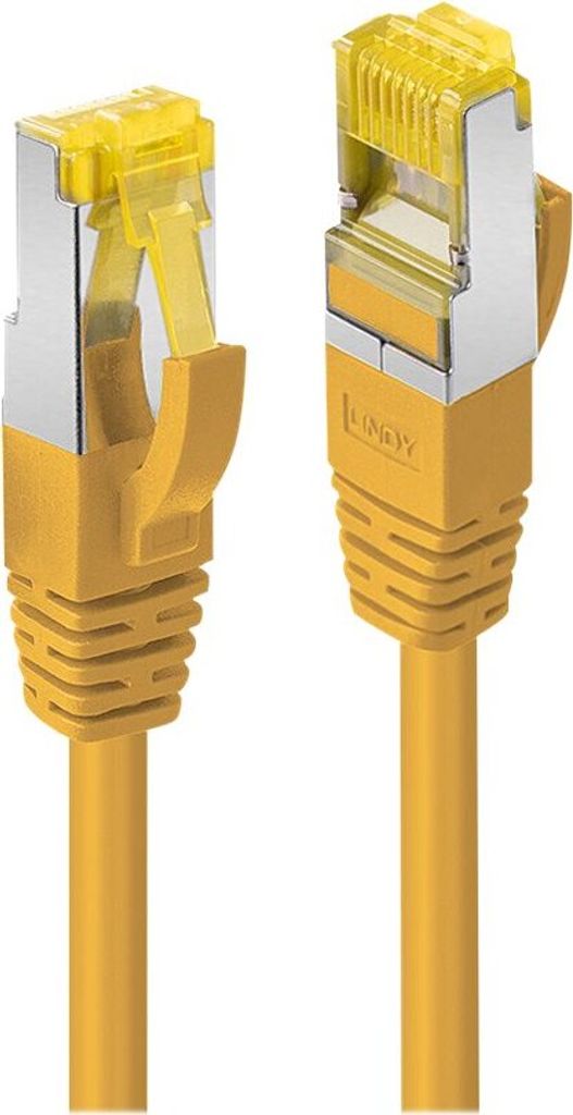 LINDY Patchkabel Cat6A RJ45 S/FTP Cat7 LSZH Kabel gelb 1m