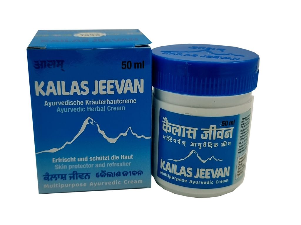 Hautcreme Kailas Jeevan 50ml Ayurvedische Creme rein Produktbild 