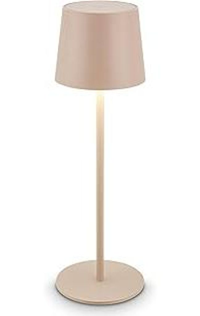 BRILONER - LED Tischlampe kabellos IP44 mit Touch, dimmbar, Akku & Lichtquelle tauschbar, Nachttischlampe, Leselampe, LED Lampe, Campinglampe, Tisc...
