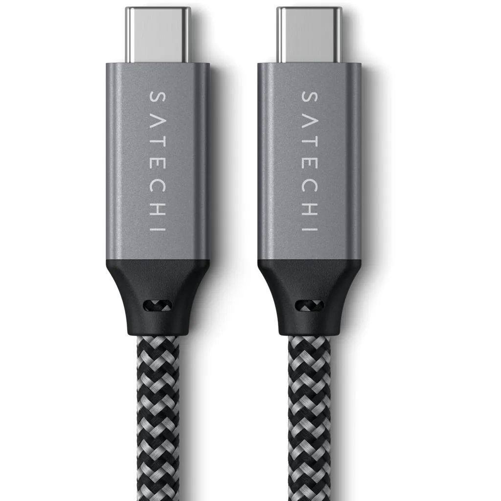 Câble USB-C USB4 de 25cm Satechi - Cordon de Charge et Données Rapide
