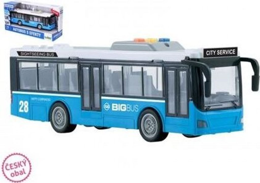 Wiky Stadtverkehrsbus Kunststoff 29cm mit Licht und Sound Produktbild 