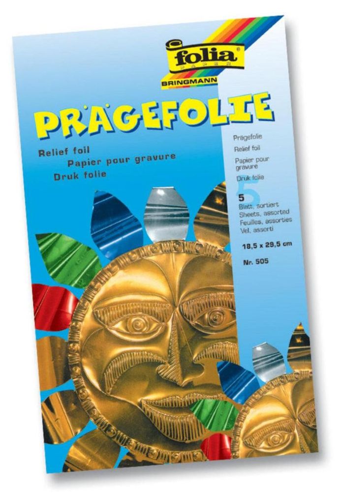 Folia 505 Prägefolie Mappe 18,5 x 29 cm farbig sortiert 5 Image du produit 