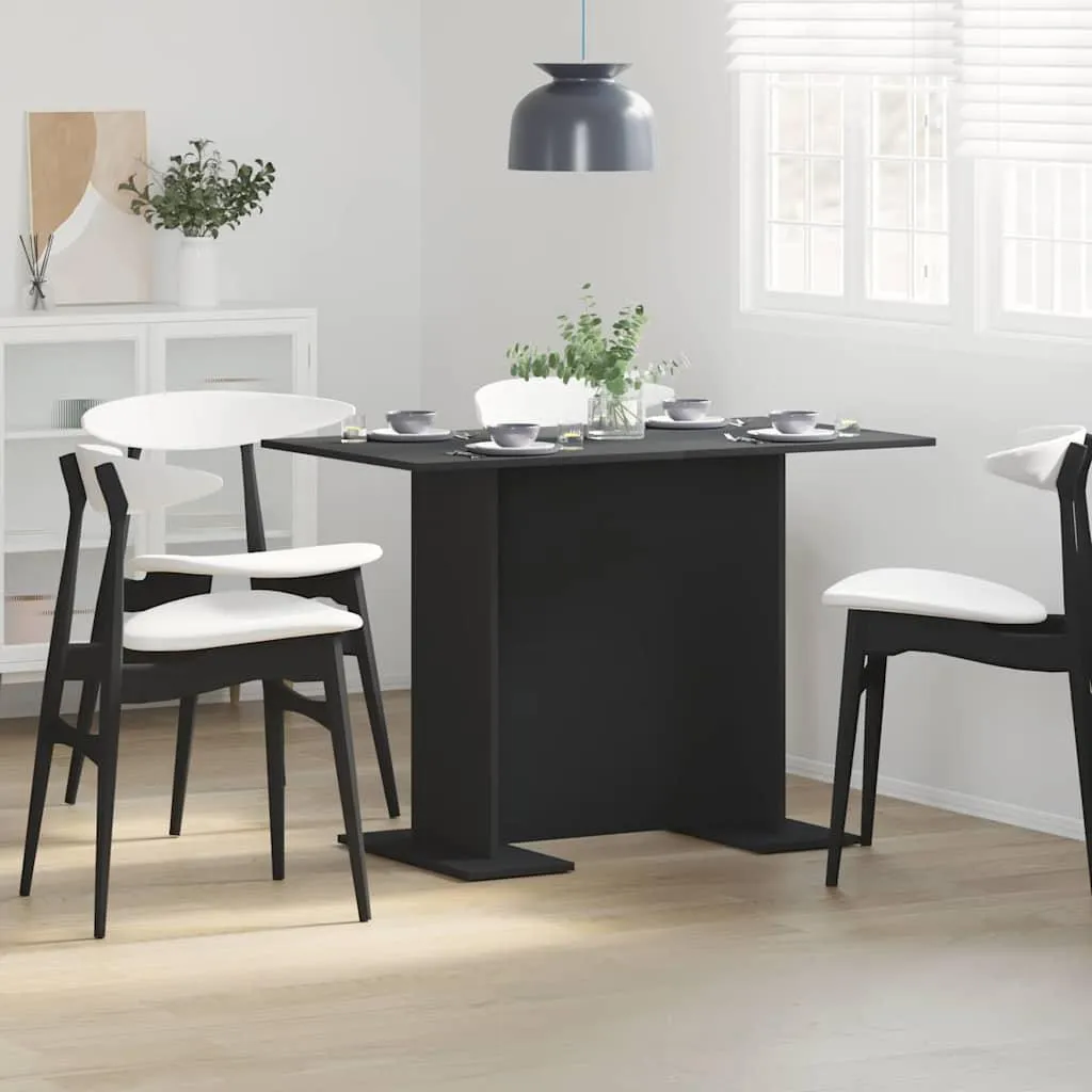 Tavolo Nero 110x60 cm Multiuso - Scrivania Design Legno Composito