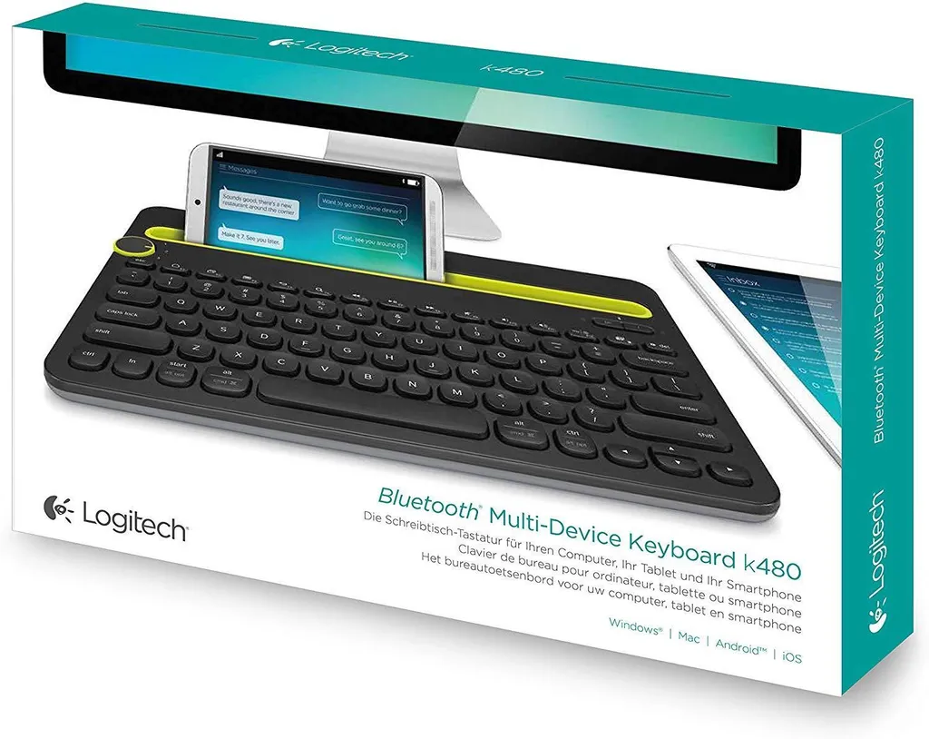 Clavier Bluetooth Logitech K480 Noir pour Télétravail Multi-Écran - 20