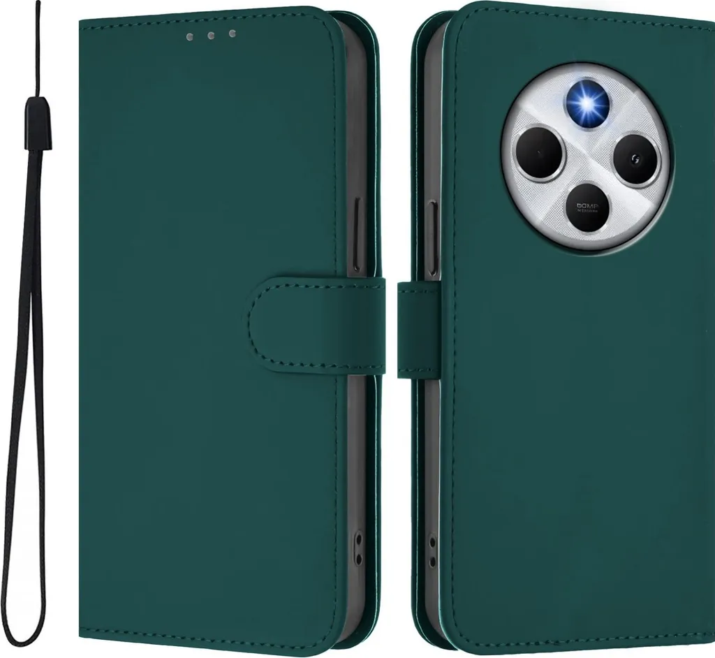 Custodia Xiaomi Redmi 14C / Poco C75 Cover Phonesta Portafoglio Verde
