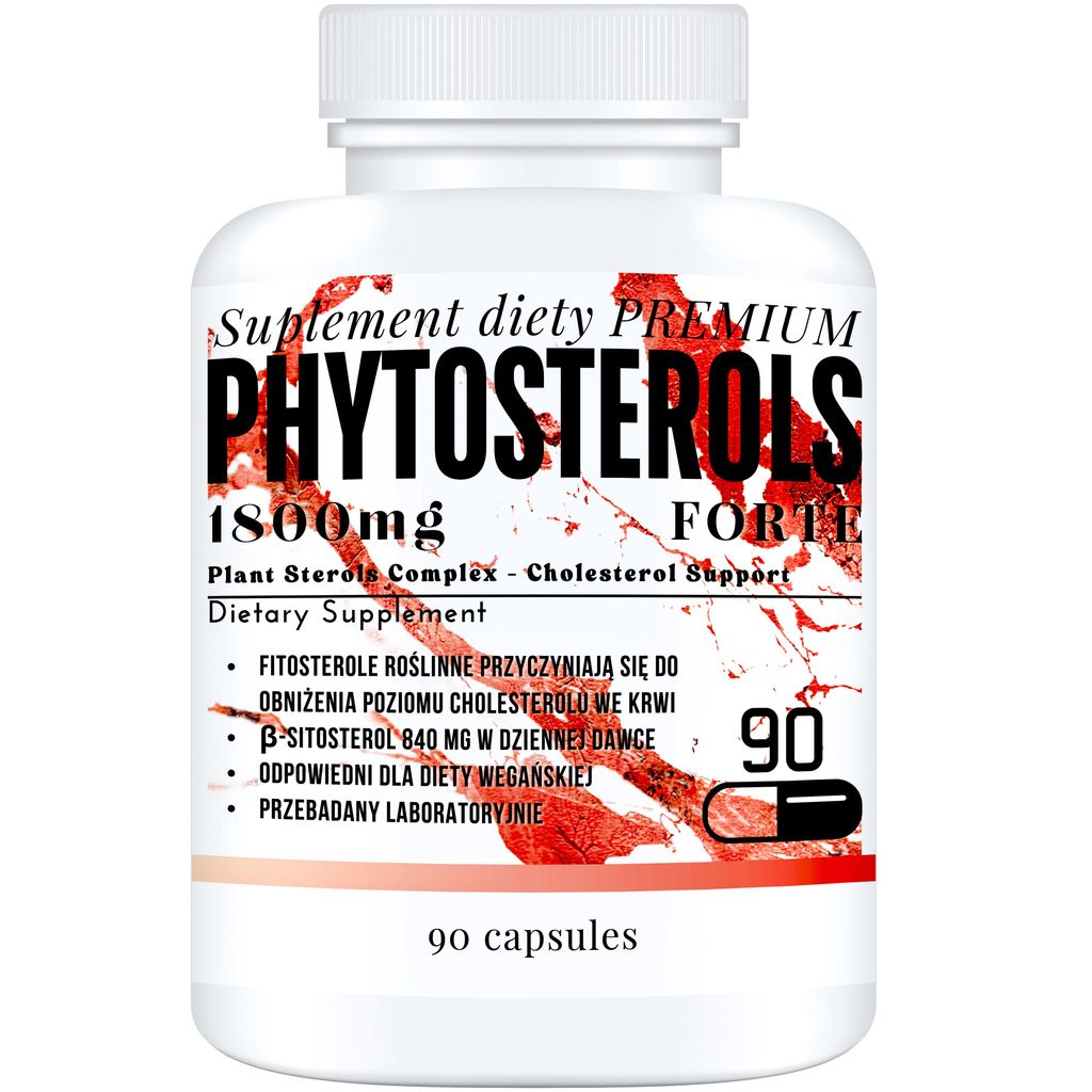 Phytosterols 1800mg 90 capsules voedingssupplement voor Productafbeelding 
