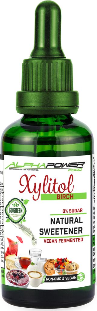 Xylitol Zucker Xylit Birkenzucker Glasfläschchen mit Dropper 100 ml