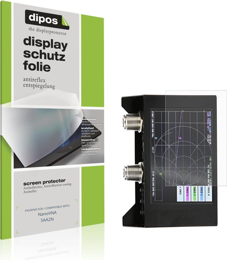 2x Schutzfolie für NanoVNA SAA2N matt Displayschutzfolie Folie Display Schutz dipos