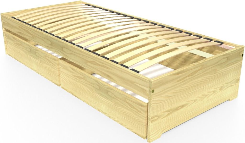 Bett mit Schublade 90x190 Malo - Honig