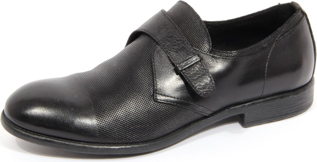 G0342 scarpa uomo HUNDRED 100 schwarz Leder Vintage Schuhe Männer