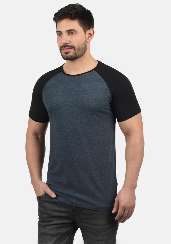 SOLID SDBastian Herren T-Shirt Kurzarm Shirt mit Rundhals-Ausschnitt Baumwollmischung Regular fit