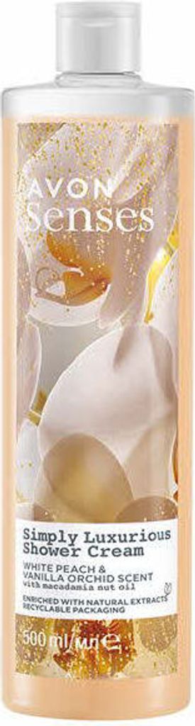 AVON Cremiges weißes Pfirsich- und Vanillegel, 500 ml