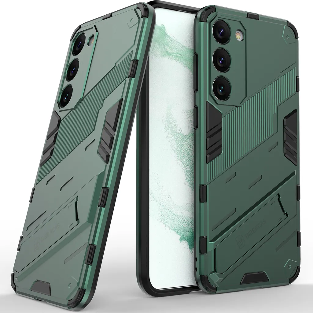 Cover Verde Samsung S23+ Antiurto con Stand - La Scelta Sicura