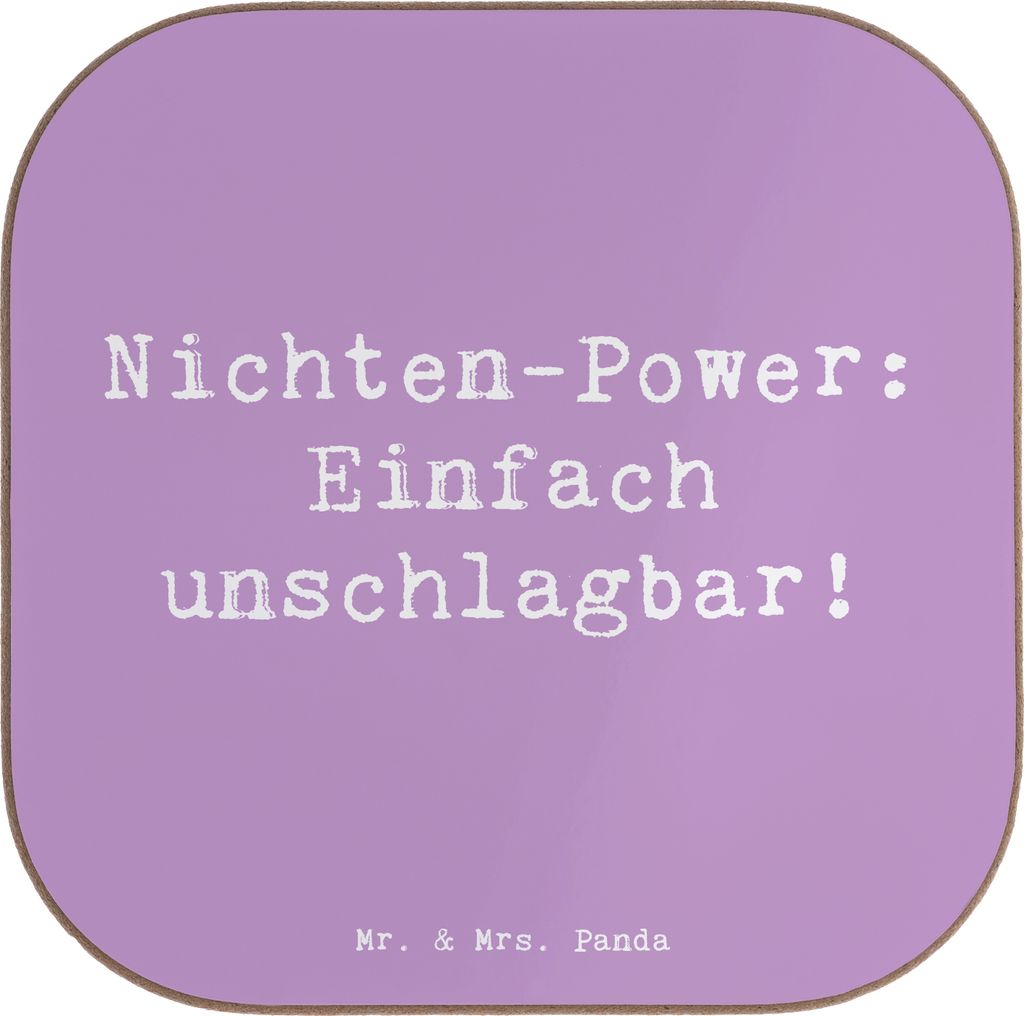 Mr. & Mrs. Panda Untersetzer für Gläser Spruch Nichte Power - Lavendeltraum - Geschenk, Weihnachten, bieruntersetzer, gläseruntersetzer, einziga...