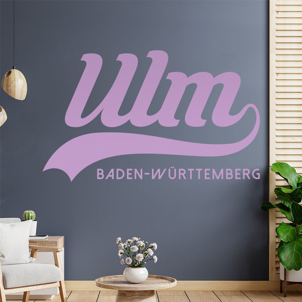 Ulm Baden-Württemberg Wandtattoo Wandaufkleber Wall Sticker - Dekoration, Küche, Wohnzimmer, Schlafzimmer, Badezimmer