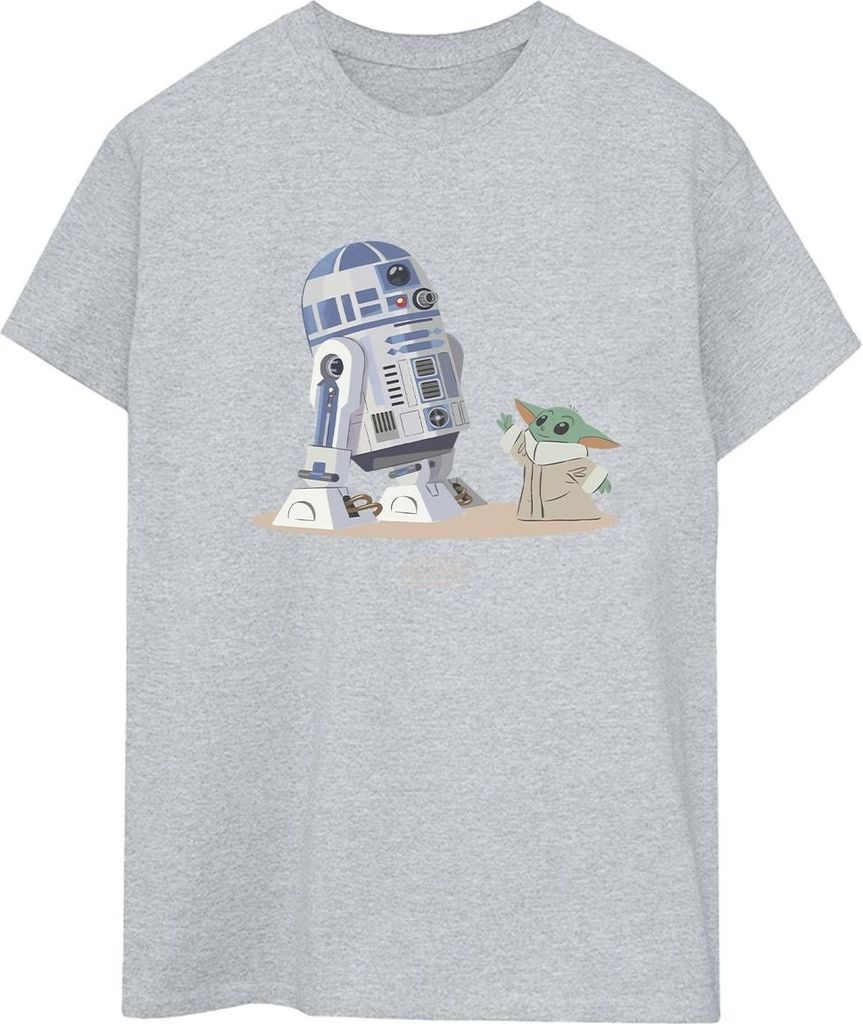 Star Wars - "The Mandalorian" T-Shirt für Damen BI45890 (M) (Grau)