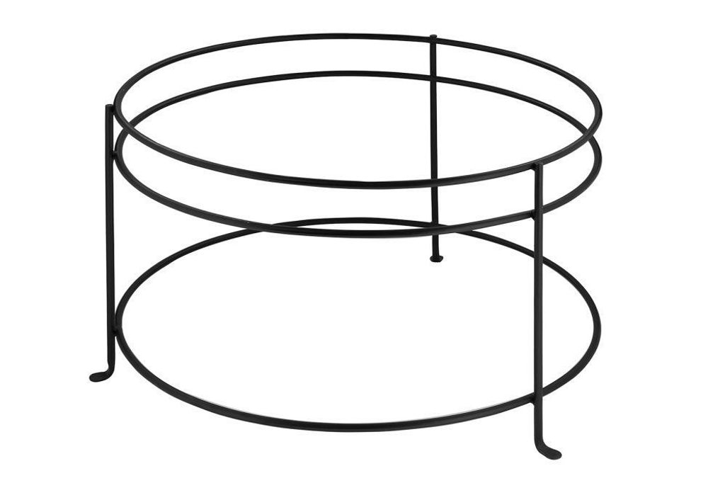 Fink TAVOLA, Ständer, Eisen pulverbeschichtet, schwarz, H. 42 cm, D. 65 cm Höhe: 42.00 cm Durchmesser: 65.00 cm 168102