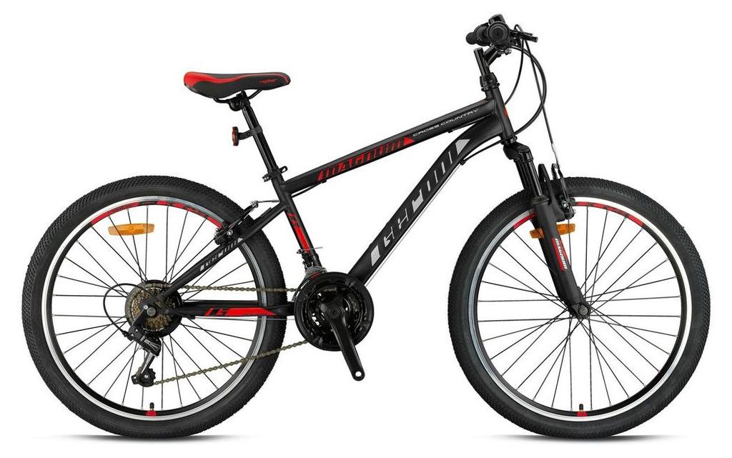 24 Zoll Mountainbike Kinder MTB Fahrrad Rad Bike MAGNUM Rot Produktbild 