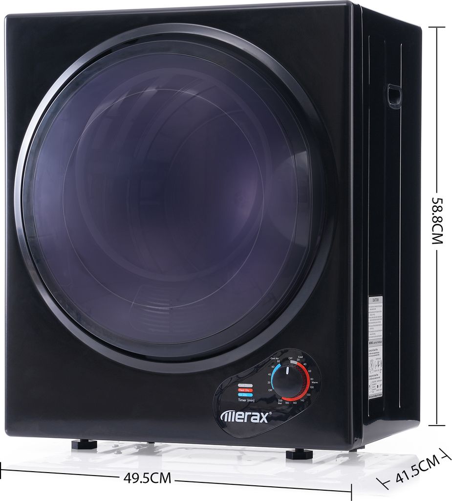 Merax Mini-Wäschetrockner Trockner Ablufttrockner, Produktbild 8