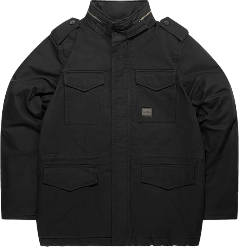 Blouson Orton M65 matelassé noir Vintage Industries robuste S