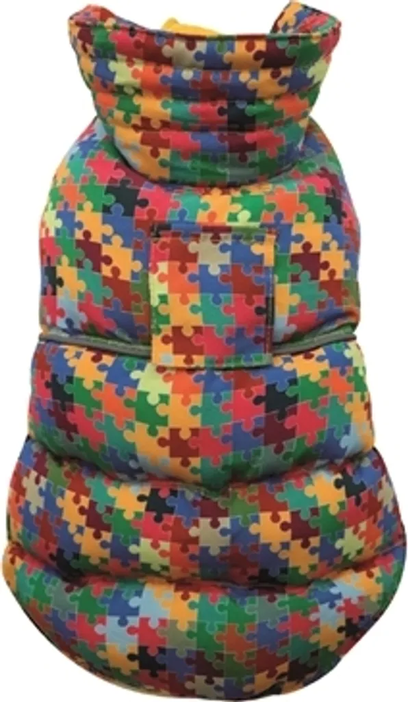 Cappotto Croci per Cani Fodera Puzzle - Un Abbraccio di Calore