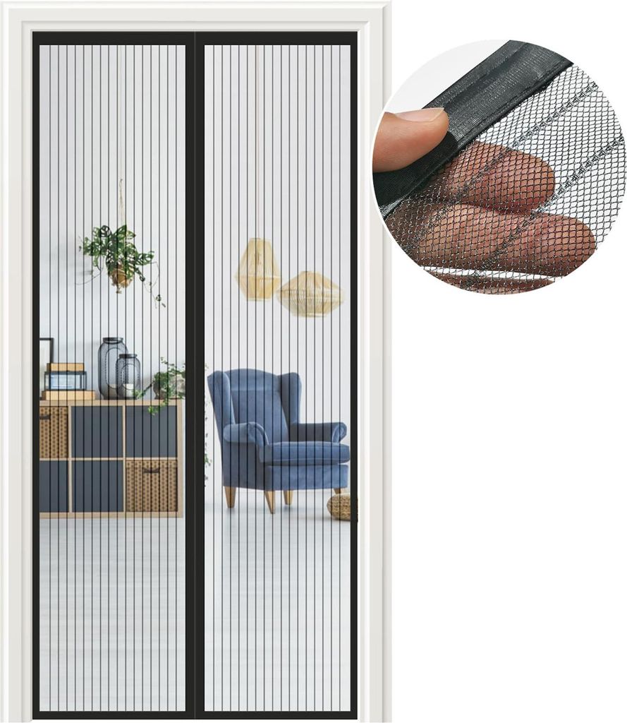 Magnetyczna moskitiera 85 x 240 cm do drzwi balkonowych bez Zdjęcie produktu 