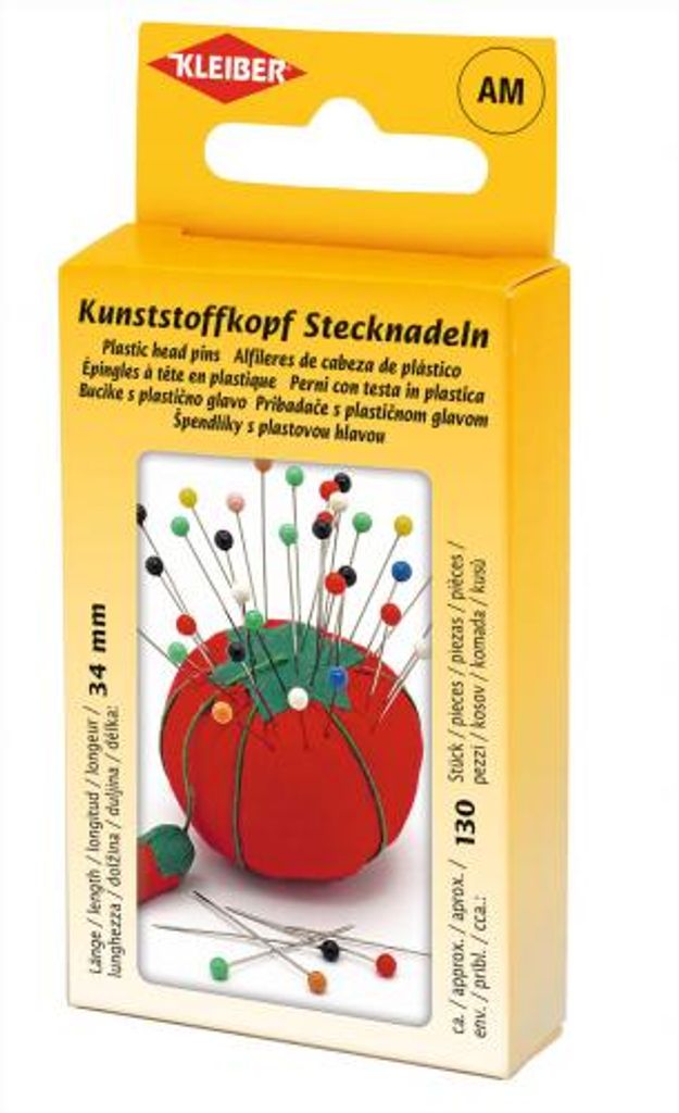 KLEIBER Kunststoffkopf-Stecknadeln