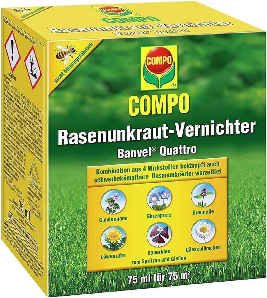 COMPO Rasenunkrautvernichter Banvel Quattro - 75 ml