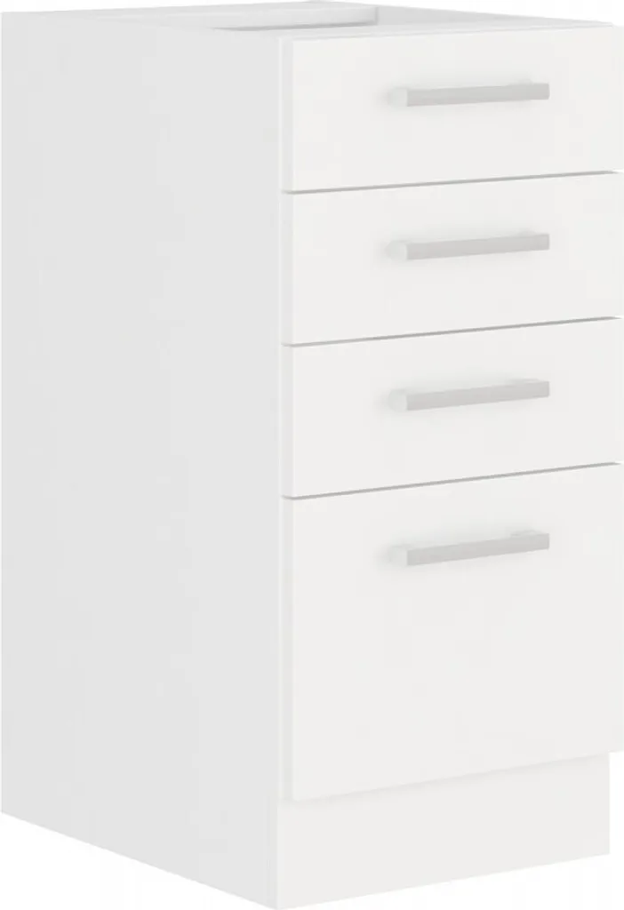 Armadio Cucina 40 cm EDISA con Cassetti Bianco | Mobile Base Salvaspazio