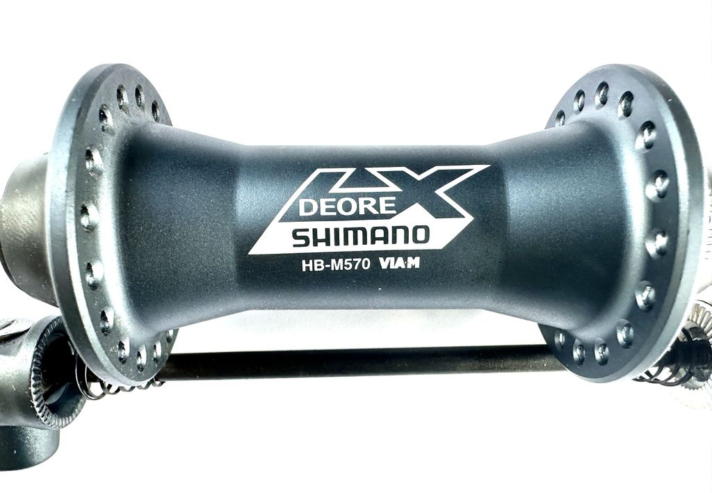 Shimano Deore LX HB-M570 Vorderradnabe 36-Loch, anthrazit ,Graublau