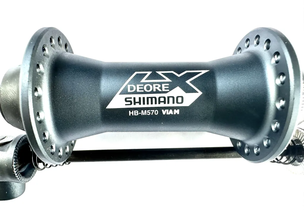 Moyeu avant Shimano Deore LX HB-M570 36 trous en coloris anthracite