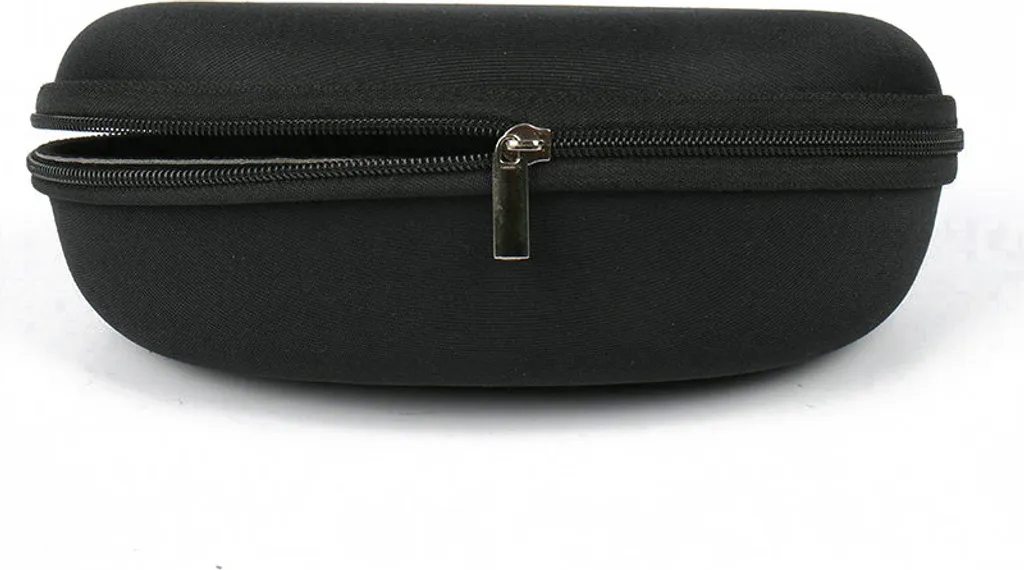 Custodia Occhiali INF con Zip Nera | Astuccio Rigido Salvaspazio