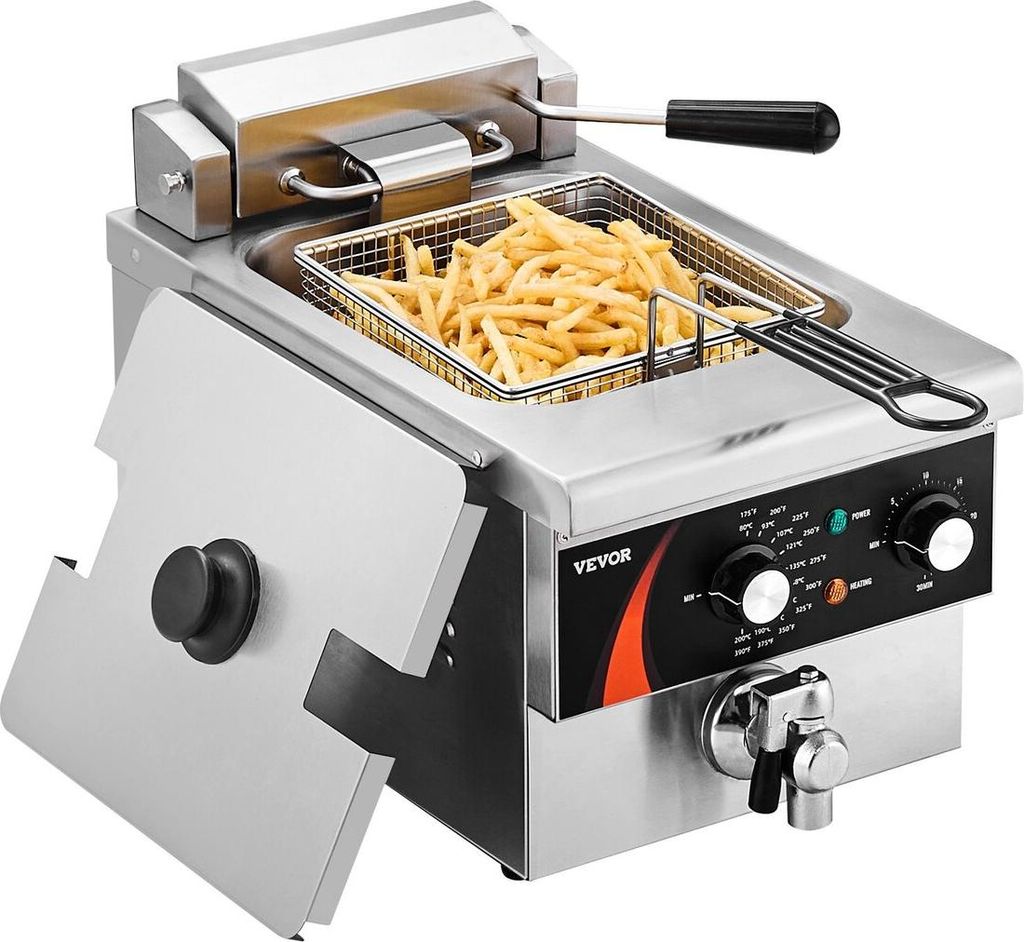 Commercial Electric Deep Fryer Countertop Deep Fryer 9Qt /8.5 L