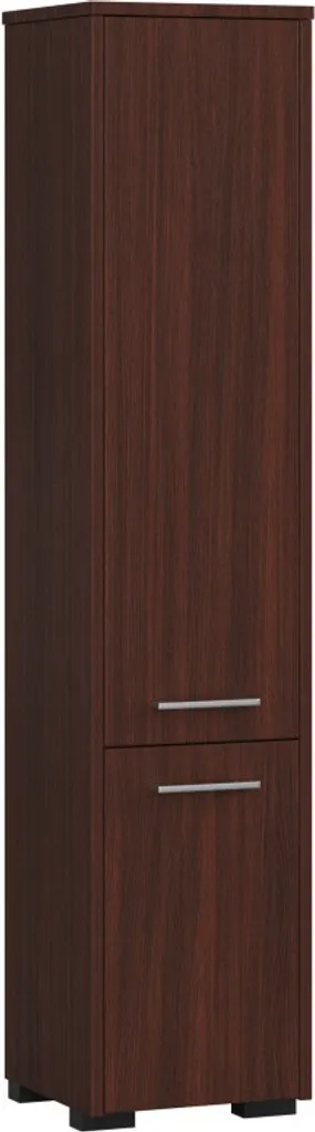 Meuble haut de salle de bain 140x30cm KORALIA D2 en bois wengé robuste