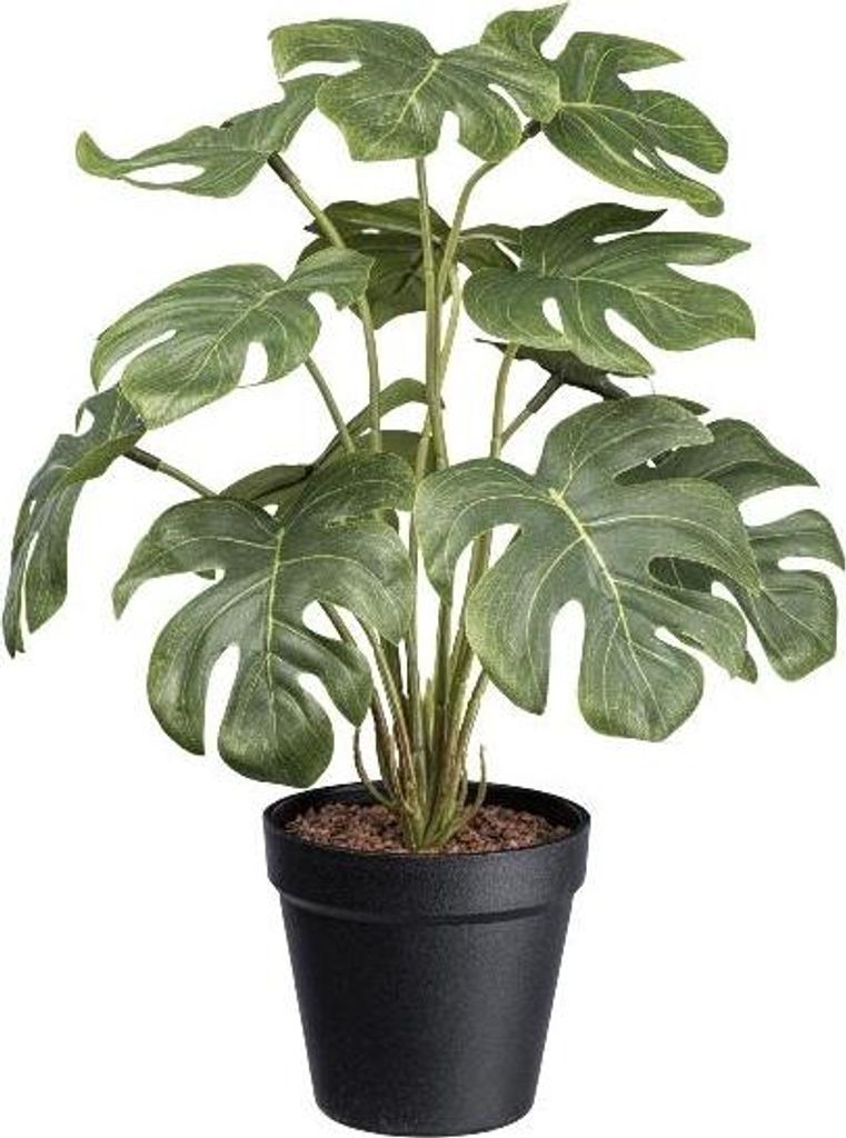 artplants.de Künstlicher Philodendron Monstera Deliciosa TOCON im Dekotopf, 40cm - Kunst Philodendron