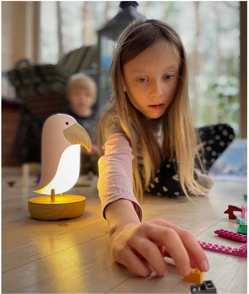 Lampe LED Birdie rose multifonction avec son surround et port USB - 4