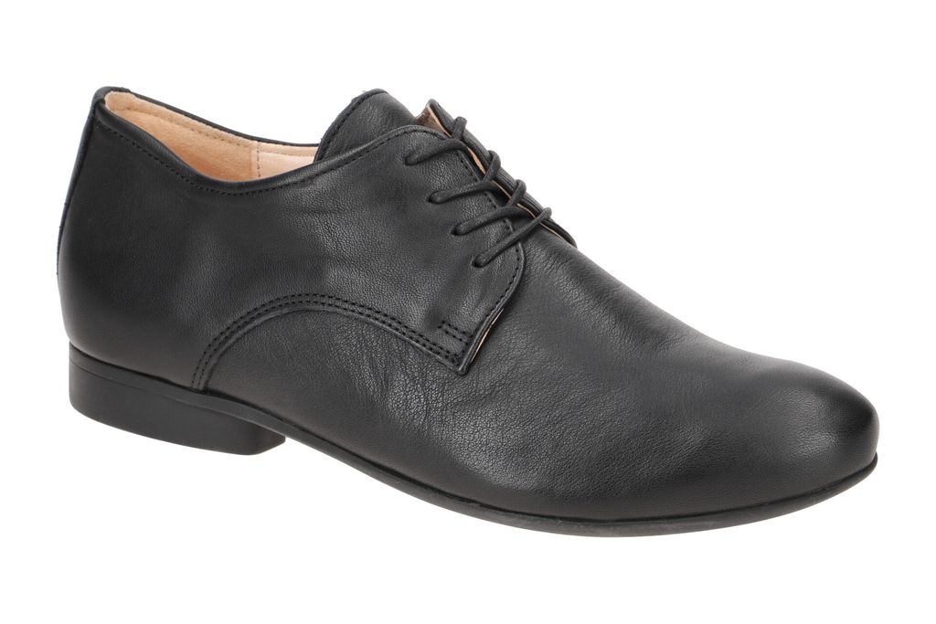 Think GUAD Damenschuhe - elegante Schnür- Halbschuhe schwarz Elegant NEU